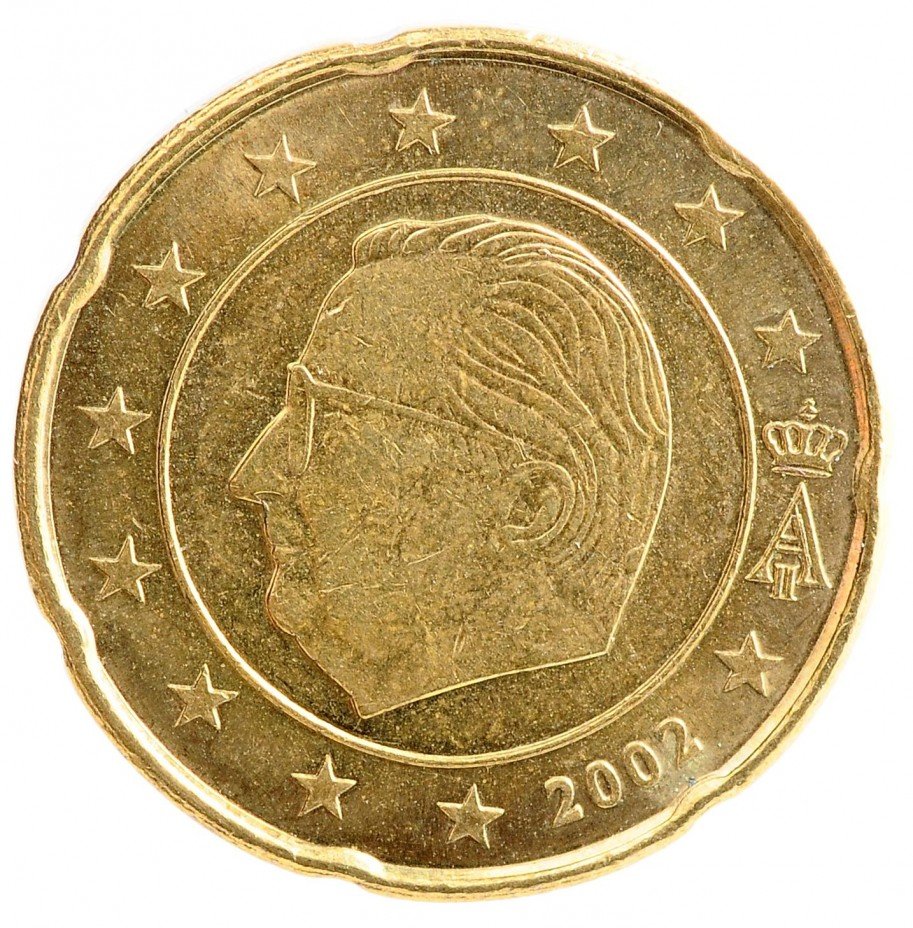 купить Бельгия 20 евро центов 2002