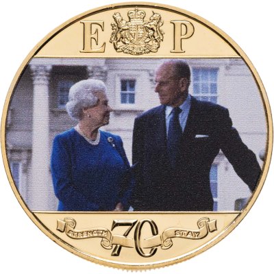купить Гибралтар 1 крона 2017 "70 лет свадьбе Королевы Елизаветы II и Принца Филипа - 2000ые, The Millennial Decade"