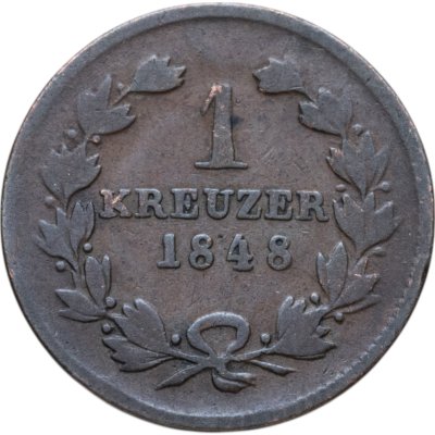 купить Германия, Баден 1 крейцер 1848