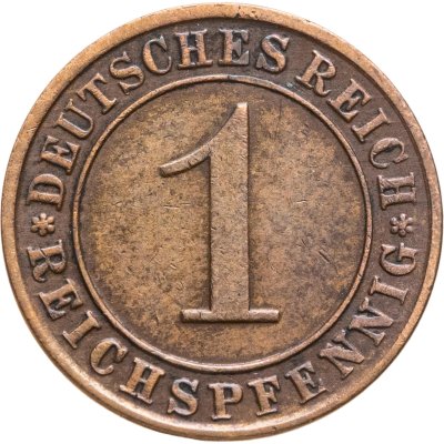 купить Германия 1 рейхспфенниг (reichspfennig) 1930 A знак монетного двора "A" — Берлин