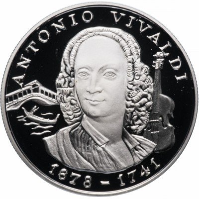 Купить Андорра 10 динеров (экю) 1997 "Антонио Вивальди"