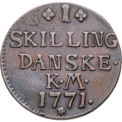 купить Дания 1 скиллинг 1771