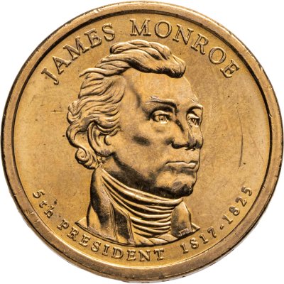купить США 1 доллар 2008 "5-ый Президент США - Джеймс Монро", знак монетного двора "Р" - Филадельфия
