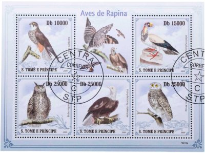 купить Сан-Томе и Принсипи марки квартблок "Фауна. Птицы." 2009