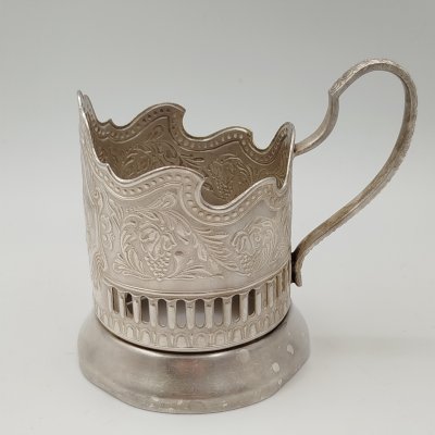 купить Подстаканник "Советский космос", мНЦ (медь-никель-цинк), Кольчугинский завод цветных металлов, СССР, 1970-1980 гг.