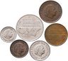 Купить Нидерланды набор из 6 монет 1, 5, 10, 25 центов и 1 гульден 1954-1988