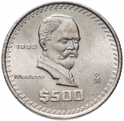купить Мексика 500 песо (pesos) 1988
