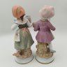 Купить Статуэтки парные "Дети с голубками"  ("Птичники"), фарфор, роспись, Западная Европа, 1970-1990 гг.