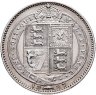 Купить Великобритания 1 шиллинг (shilling) 1887 с портретом королевы Виктории в слабе Монетник. ру AU det чистка