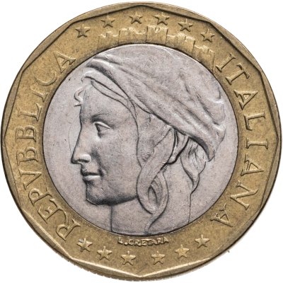 купить Италия 1000 лир (lire) 1998