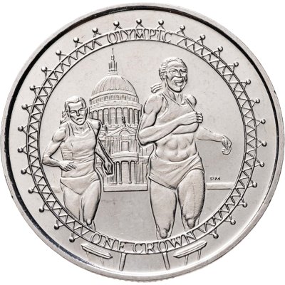 купить Остров Мэн 1 крона 2010 "XXX летние Олимпийские Игры, Лондон 2012 - Бег"