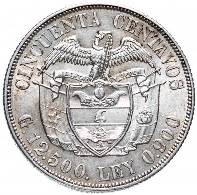 купить Колумбия 50 сентаво (centavos) 1934