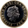 Купить Великобритания 2 фунта (pounds) 2004 "200 лет первому паровозу Ричарда Тревесика"