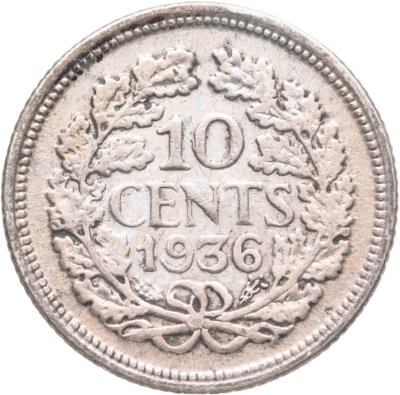 купить Нидерланды 10 центов (cents) 1936