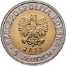 Купить Польша 5 злотых 2022 Мошненский замок