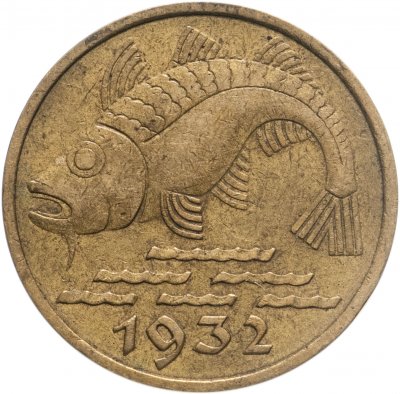 купить Данциг 10 пфеннигов (pfennig) 1932