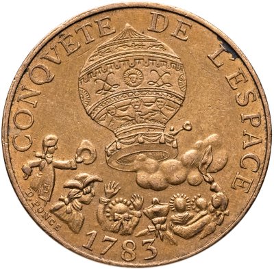 купить Франция 10 франков (francs) 1983 "200 лет первому полету на шаре братьев Монгольфье"