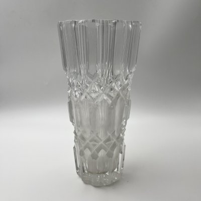 купить Ваза для цветов "Эхо", автор А.М. Остроумов, хрусталь, алмазная грань, Ленинградский завод художественного стекла (ЛЗХС), СССР, 1970-1980 гг.