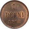 Купить 1 пенни (penni) 1912 Российская Финляндия