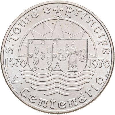 купить Сан-Томе и Принсипи 50 эскудо 1970 "500 лет открытию Сан-Томе и Принсипи"