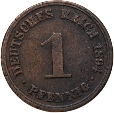 купить Германия 1 пфенниг 1894 D