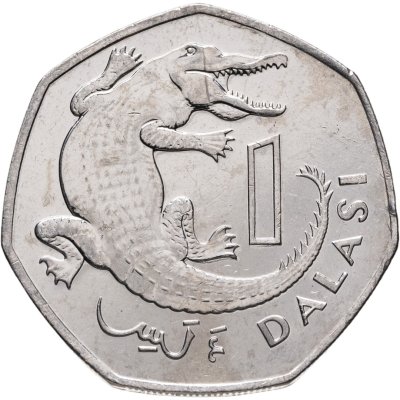 купить Гамбия 1 даласи 2011 "Крокодил"
