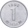 Купить Южная Корея 1 вона (won) 1980-1990