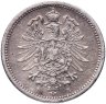Купить Германия 20 пфеннигов (pfennig) 1874, знак монетного двора: "B" - Ганновер
