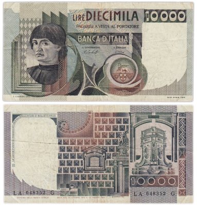 купить Италия 10000 лир 1976