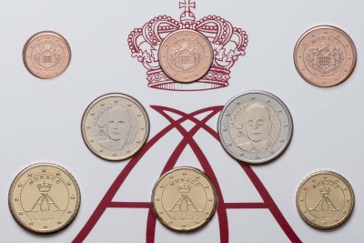купить Монако набор евро 2025 BU (8 монет) обновленный дизайн