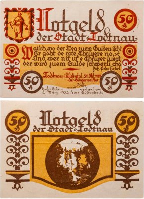 купить Австрия нотгельды 50 пфеннигов 1921