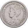 Купить Нидерланды 1\2 гульдена 1910 Королева Вильгельмина