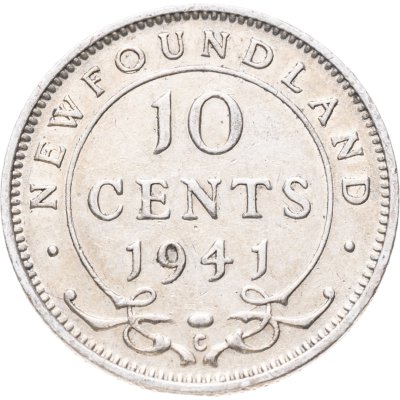 купить Ньюфаундленд 10 центов 1941