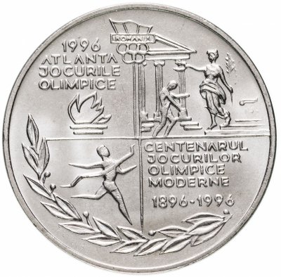 купить Румыния 10 леев 1996 100 лет современным Олимпийским Играм
