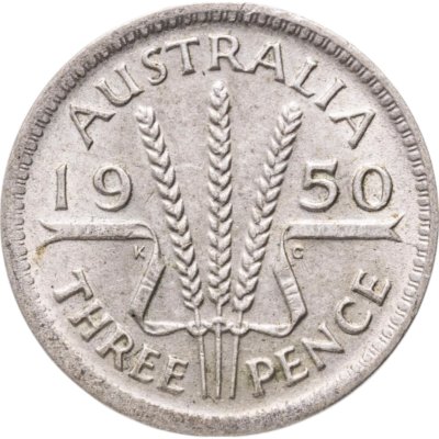 купить Австралия 3 пенса (pence) 1950