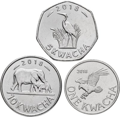 купить Малави набор из 3-х монет 2018 "Животные"