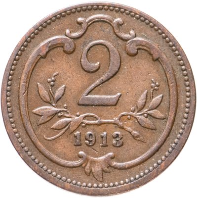 купить Австрия 2 геллера (heller) 1913
