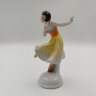 Купить Статуэтка "Танцовщица в желтой юбке", фарфор, роспись, Западная Европа, 1930-1960 гг.
