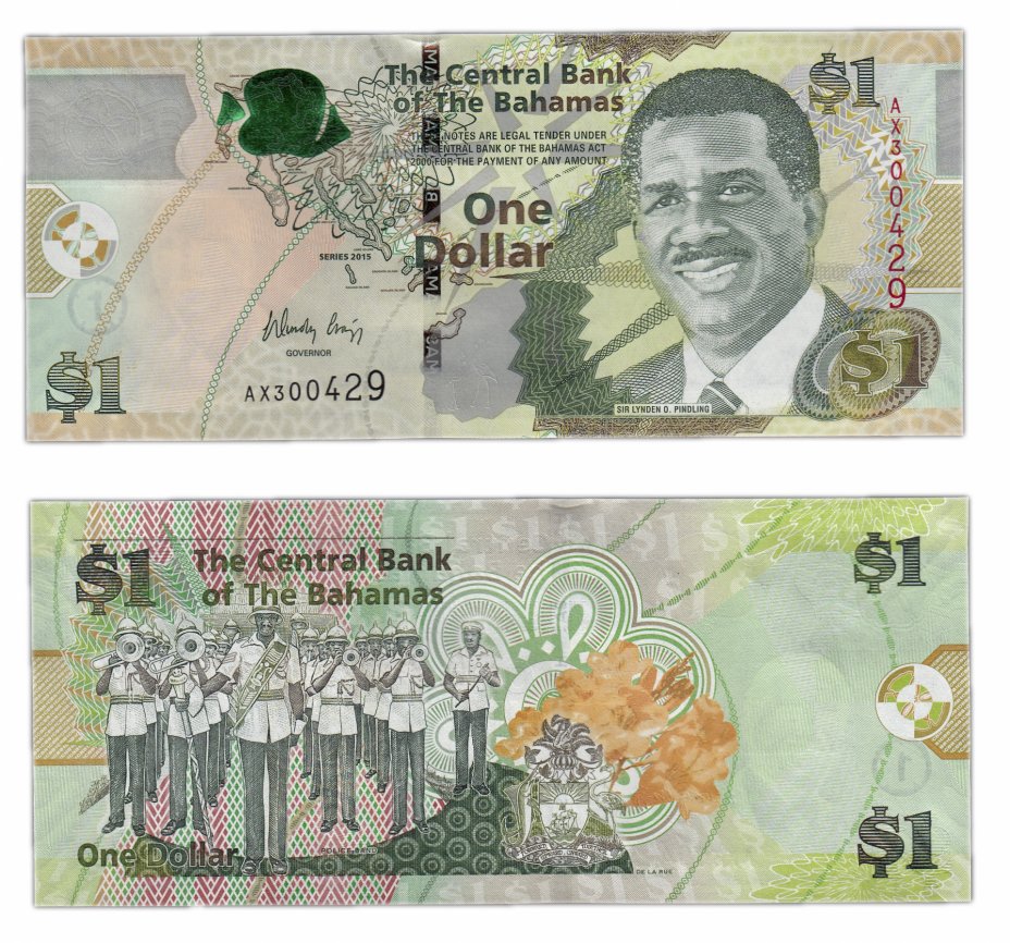 купить Багамские острова 1 доллар 2015 (Pick 71)