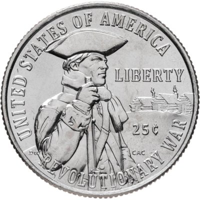 купить США 1/4 доллара (25 центов, квотер) 2026 D "250 лет независимости США. Война за независимость", знак монетного двора: "D" - Денвер