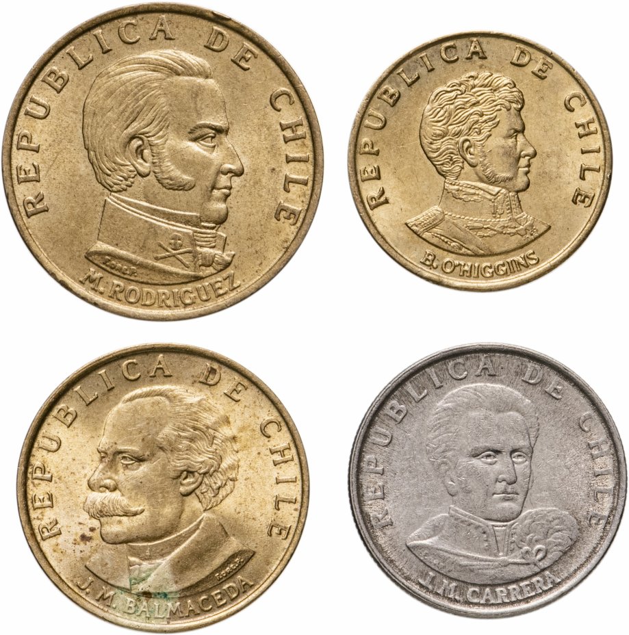 купить Чили, набор из 4 монет 1971