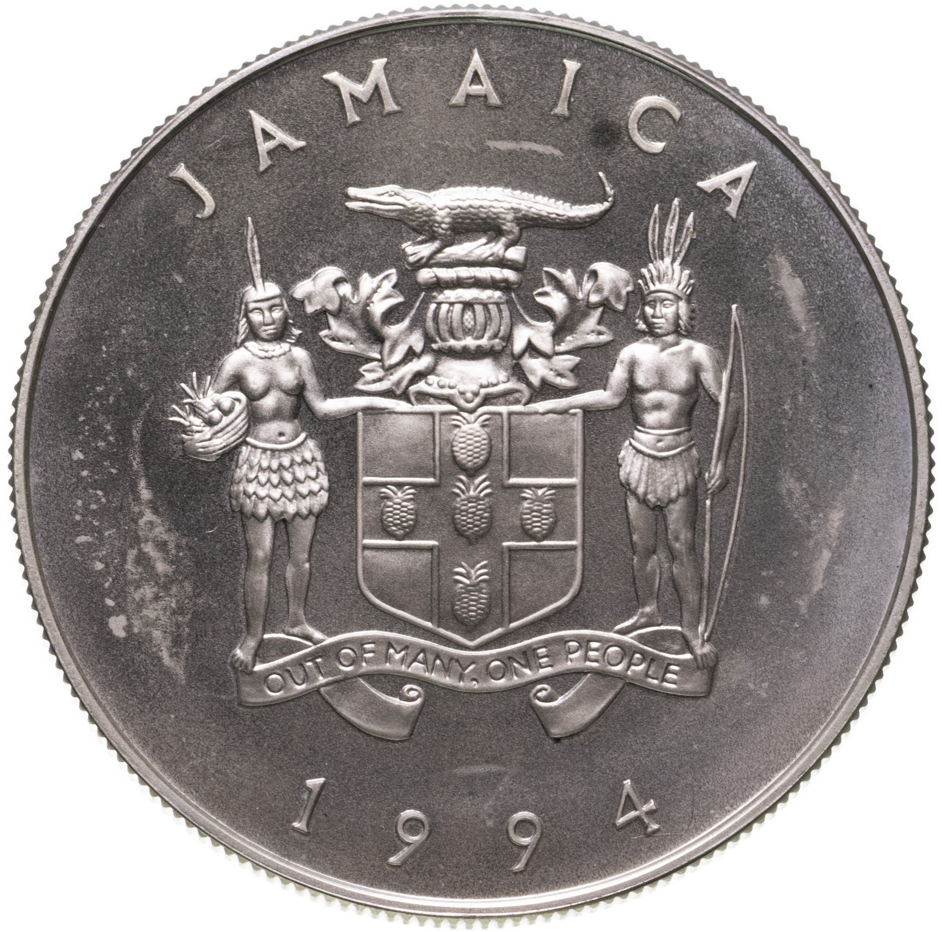 Ямайка 5 долларов, 1994-2018. Науру 10 долларов 1994 Королева. Бермуды 2 доллара, 1994 морской конек.