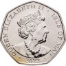 Купить Остров Мэн 50 пенсов (pence) 2022 "Государственный гимн - Long to Reign Over Us God Save The Queen"