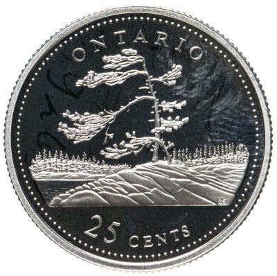 купить Канада 25 центов 1992 Онтарио Proof