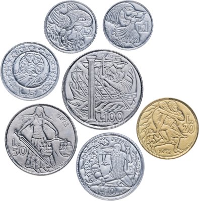 купить Сан-Марино годовой набор из 7 монет 1973