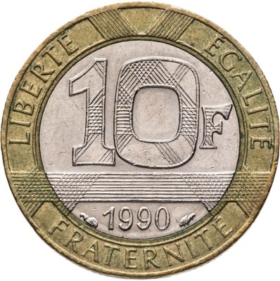 купить Франция 10 франков 1990