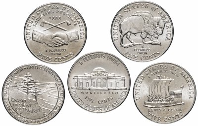 купить США набор монет серии "200 лет экспедиции Льюиса и Кларка - освоение Запада" двор (5 монет) [товар по акции]