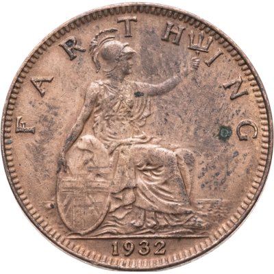 купить Великобритания 1 фартинг (farthing) 1932