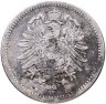 Купить Германия 50 пфеннигов (pfennig) 1877 D Без венка на аверсе знак монетного двора: "D" - Мюнхен