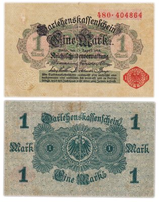 купить Германия 1 марка 1914